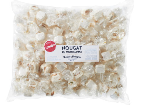 Nougat de Montélimar tendre - vrac papillote 1kg