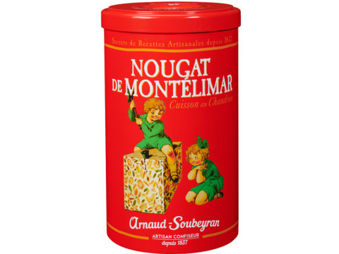 Nougat de Montélimar tendre - boite rouge papillotes 200gr