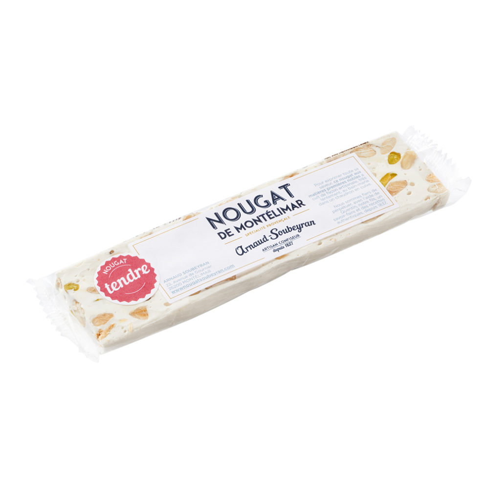 Nougat de Montélimar tendre - barre 100gr