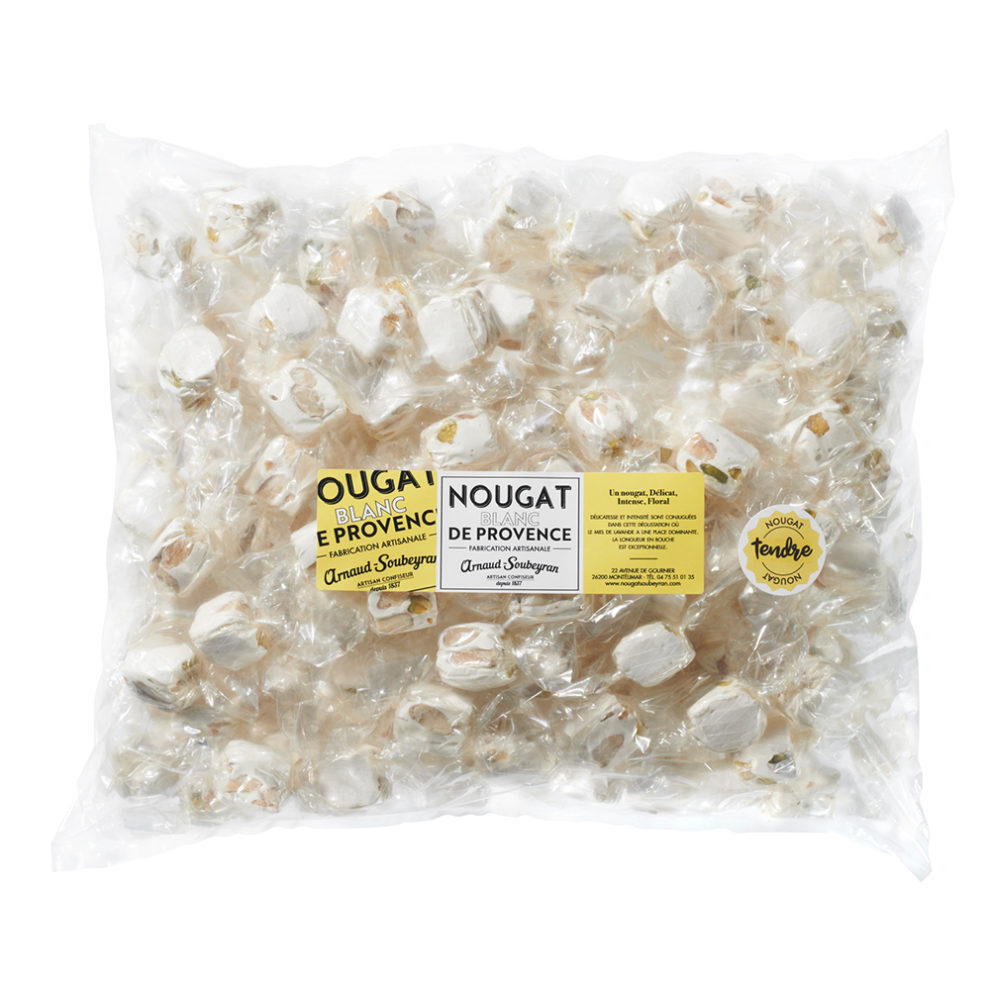 Nougat blanc de Provence - vrac papillote 1kg