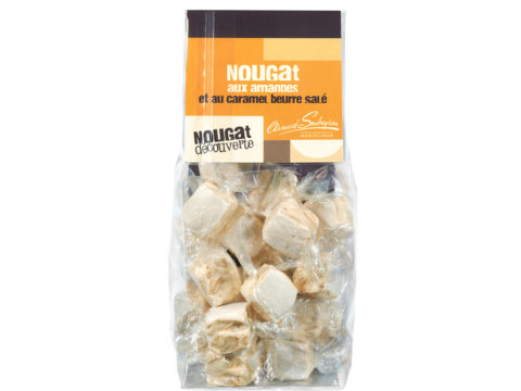 Nougat au caramel et fleur de sel - sachet 180gr