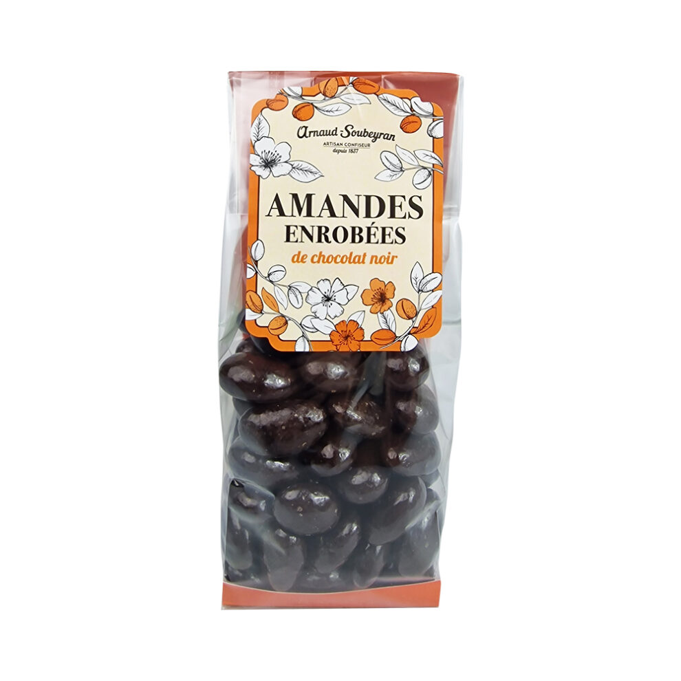 Amandes au chocolat noir - sachet 180gr
