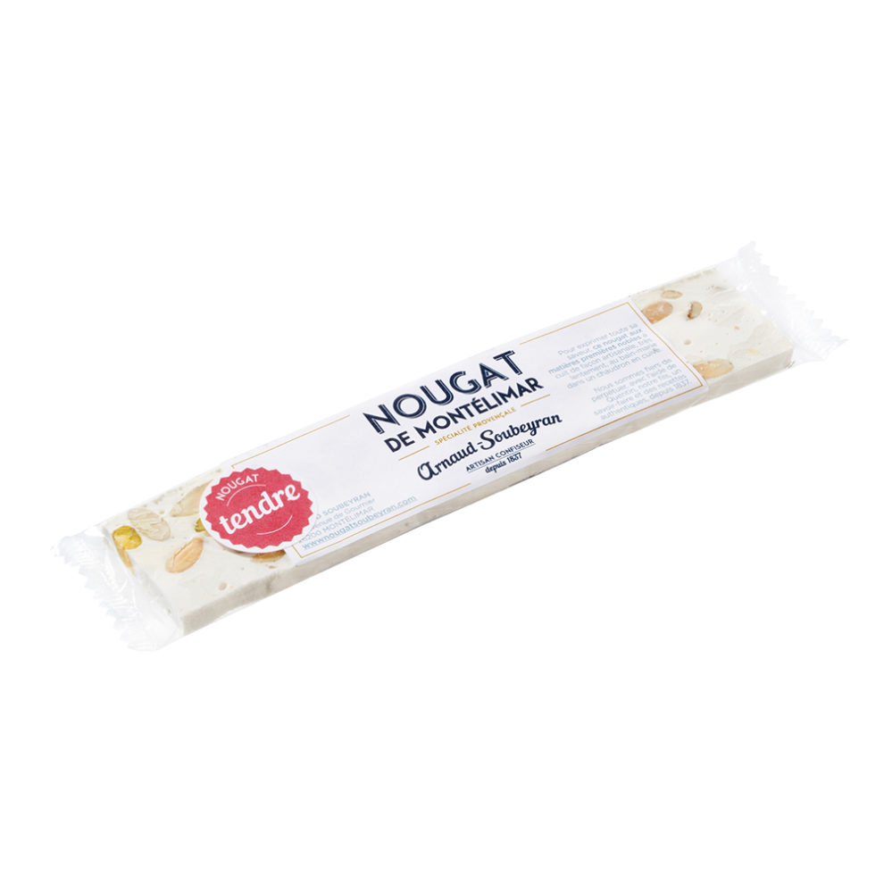 Nougat de Montélimar tendre - barre 50 gr