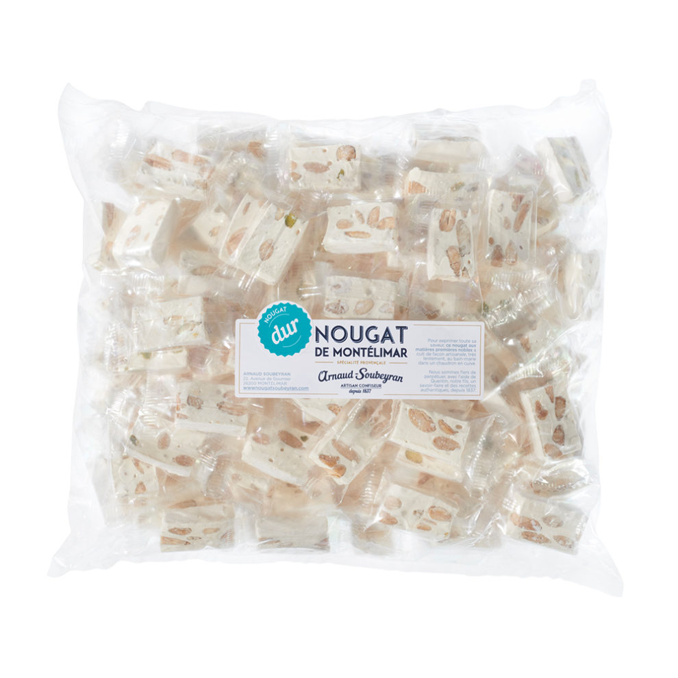 Hard Nougat of Montélimar – 1 kg domino bag