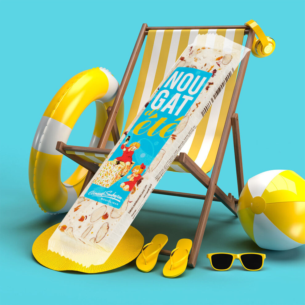 Nougat d’Eté – Barre 100 gr
